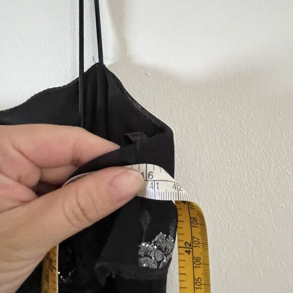 Vintage Y2K Byer Too Dress Sz L Chiffon Layered Whimsigoth Fairy Foral Gyaru - Picture 11 of 14